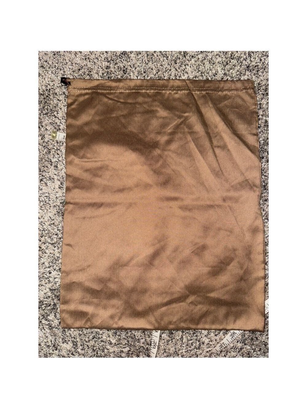 Gianvito Rossi Bronze Satin Drawstring Dust Bag Storage Pouch - Picture 7 of 9